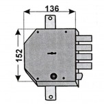 auno 1350/c dx serratura